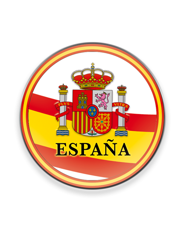 IMAN FRIGO REDONDO ESPAÑA ESCUDO  5 CM
