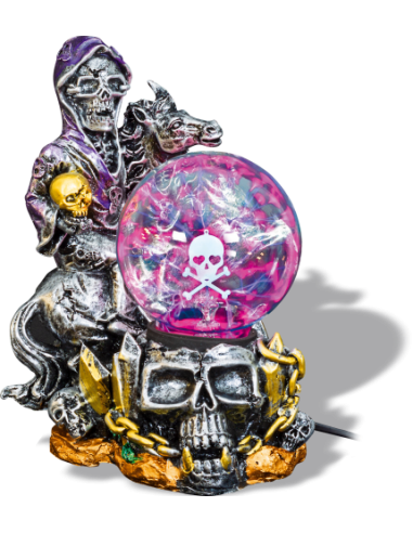 LAMPARA DE PLASMA CALAVERA CADENA