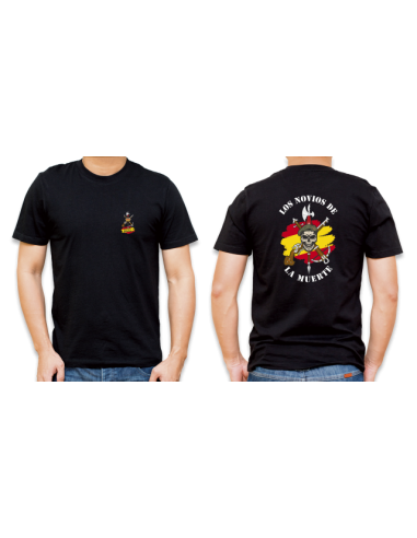 CAMISETA NEGRA LEGION 100% ALGODON