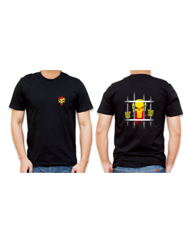 CAMISETA NEGRA CALAVERA 100% ALGODON