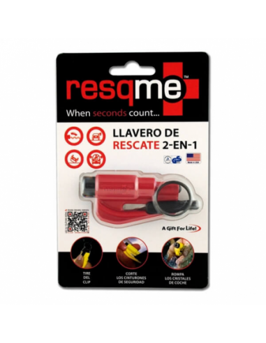 LLAVERO ROJO ROMPE-VENTANAS RESQME