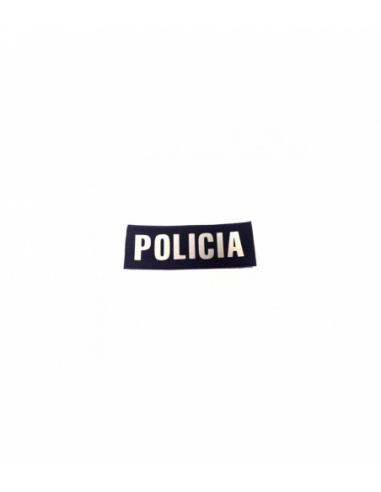 ROTULO PECHO POLICIA 3X4,5CM CON VELCRO