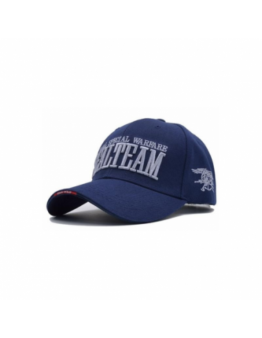 GORRA BORDADA SEAL TEAM AZUL MARINO