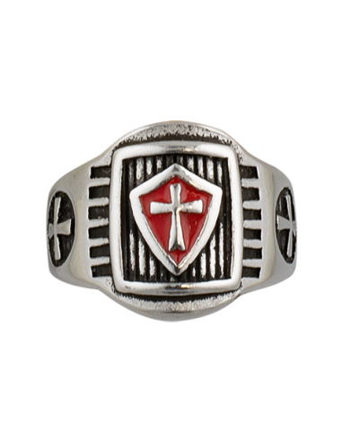 ANILLO TEMPLARIOS ESCUDO TALLA 19