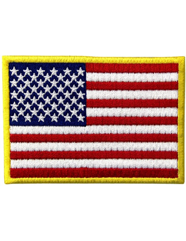 PARCHE BORDADO BANDERA AMERICANA...