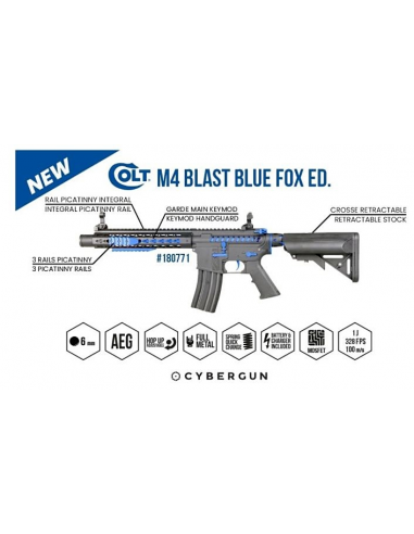 FUSIL M4 ELECTRICO AZUL COLT
