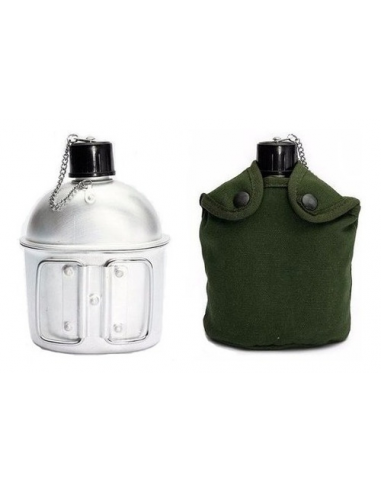 CANTIMPLORA ALUMINIO 750ML FUNDA VERDE