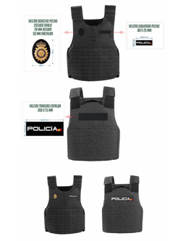 CHALECO ANTIBALAS CON FUNDA MOLLE