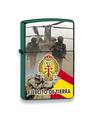 MECHERO EJERCITO DE TIERRA VERDE 3D