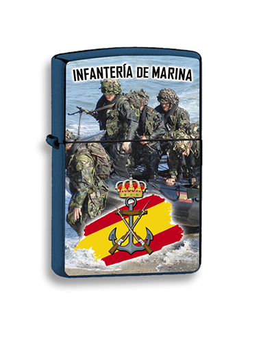 MECHERO INFANTERIA DE MARINA AZUL 3D