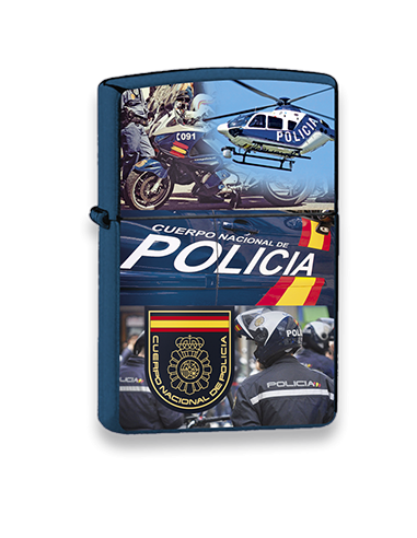 MECHERO POLICIA NACIONAL AZUL 3D