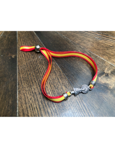 PULSERA VIRGEN DEL PILAR CON BANDERA...