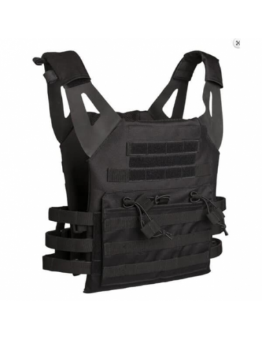 CHALECO TACTICO VEST MILTEC NEGRO
