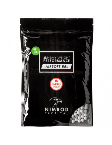BOLAS NIMROD BIO 0.43G 1000RDS BLANCA