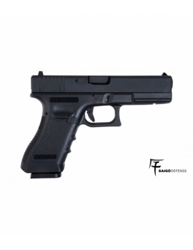 PISTOLA GLK 17 NEGRA GAS BLOWBACK SAIGO