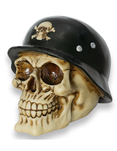 CALAVERA RESINA CON CASCO BONES