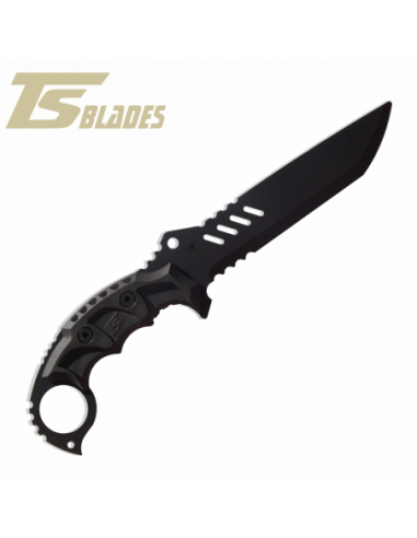 CUCHILLO TS-BLADE DARK WOLF NEGRO