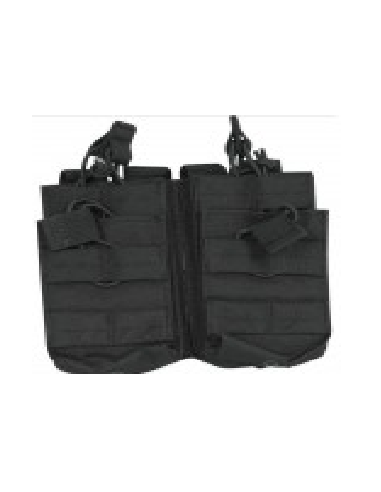 POUCH CARGADOR M4 NEGRO CUADRUPLE PIELCU