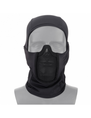 MASCARA REJILLA CON BALACLAVA NEGRA