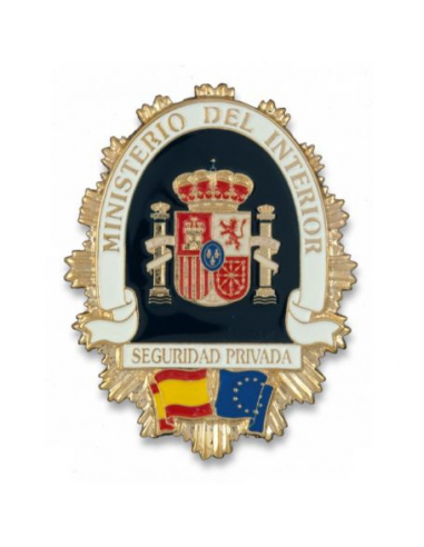 PLACA SEGURIDAD PRIVADA PARA CARTERA