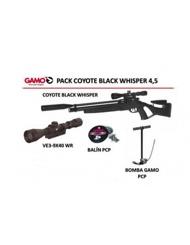 CARABINA GAMO 5.5 BLACK WHISPER PACK...