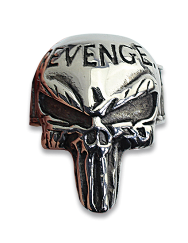 ANILLO ACERO CALAVERA PUNISH TALLA 19