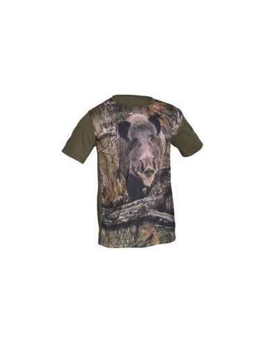 CAMISETA 3D CAMUFLAJE JABALI