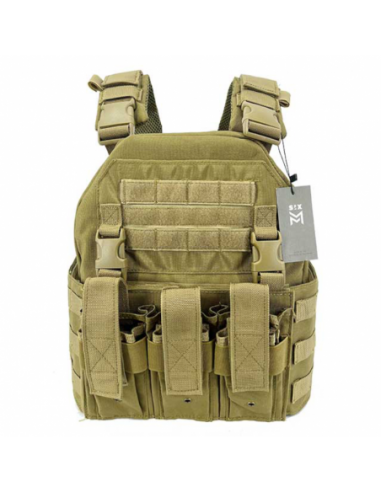 CHALECO TACTICO SIXMM 036 NEGRO