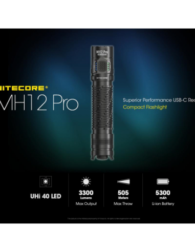 LINTERNA NITECORE MH12 PRO 3300LMS