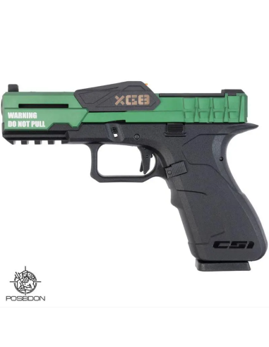 PISTOLA POSEIDON GAS XG8-POD NEGRA/VERDE