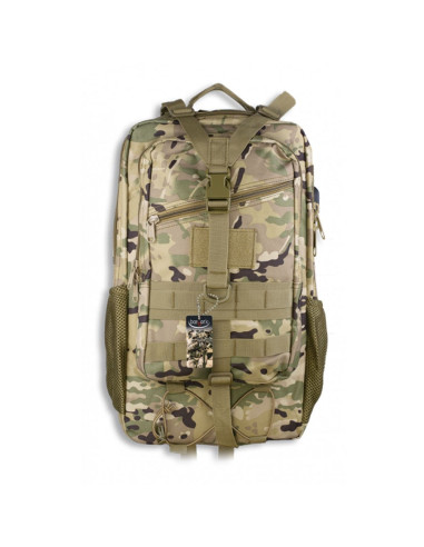 MOCHILA BARBARIC C/CONECTOR USB MULTICAM