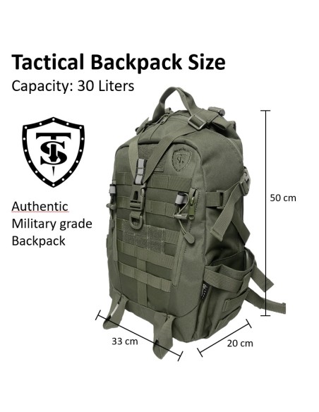 MOCHILA TACTICA RUSH ASSAULT 30 LITROS WOODLAND