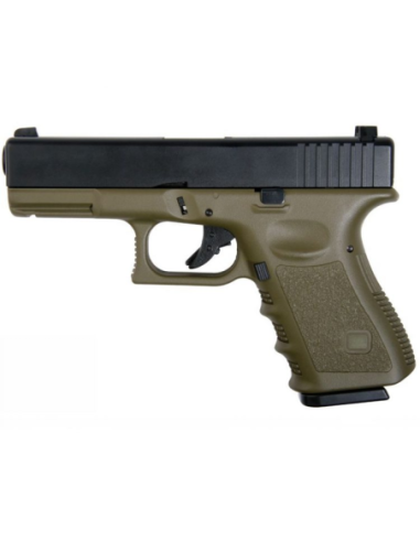 PISTOLA GLK 23 VERDE GAS BLOWBACK SAIGO