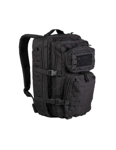 MOCHILA NEGRA MOLLE INMORTAL 36 LITROS.