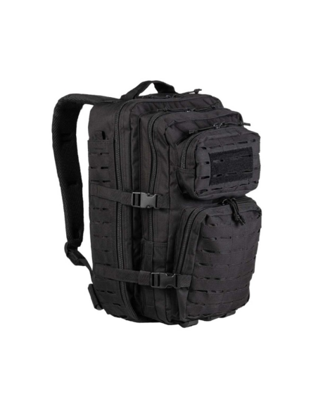MOCHILA NEGRA MOLLE INMORTAL 36 LITROS.