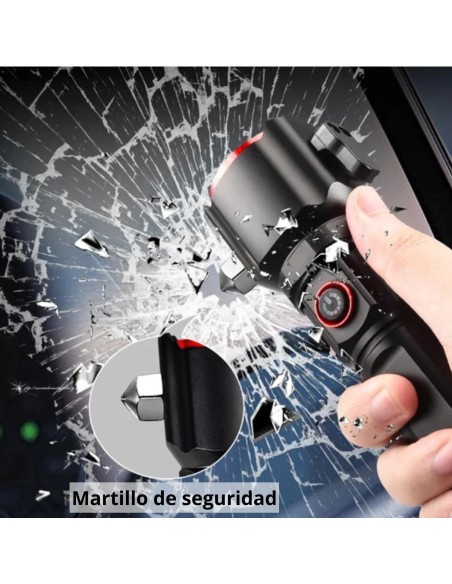 LINTERNA TACTICA DE EMERGENCIA CON ROMPECRISTALES