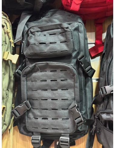 MOCHILA 20L CORTE LASER NEGRA