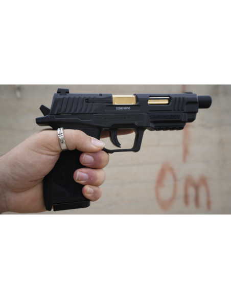 PISTOLA SA10 BALINES 4.5 CO2 METAL BLOWBACK NEGRA