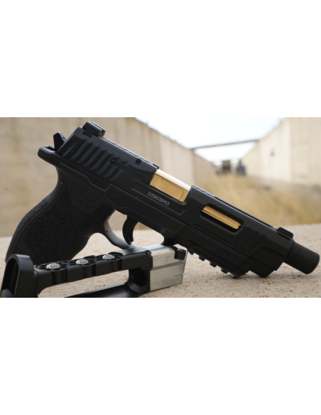 PISTOLA SA10 BALINES 4.5 CO2 METAL BLOWBACK NEGRA