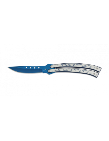 NAVAJA ABANICO ALBAINOX AZUL. HOJA: 10.7