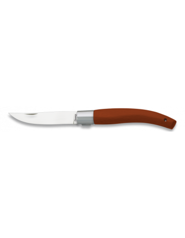 NAVAJA ALBAINOX MADERA ROJA. HOJA 7.3 CM