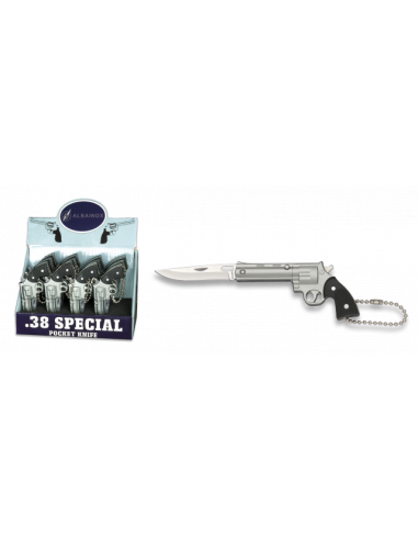 NAVAJA ALBAINOX REVOLVER, PLATA. H:5