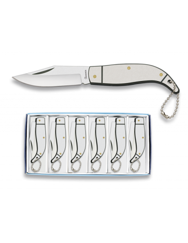 NAVAJA SET DE 6 PCS ACERO. HOJA 5.5 CM