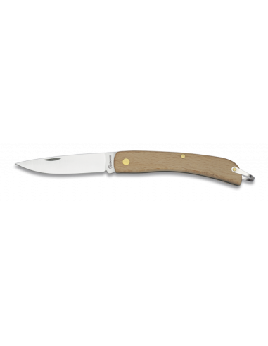 NAVAJA CAMPAÑA MADERA. INOX. 8 CM