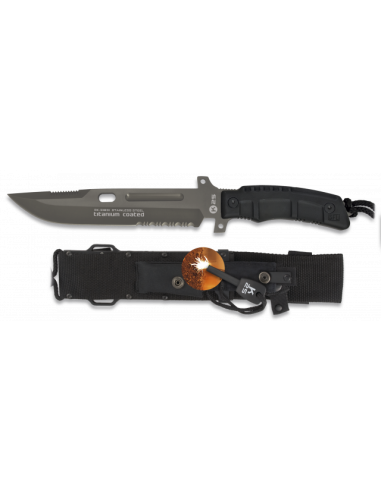 CUCHILLO K25 TACTICO.SFL.FUNDA. 20 CM