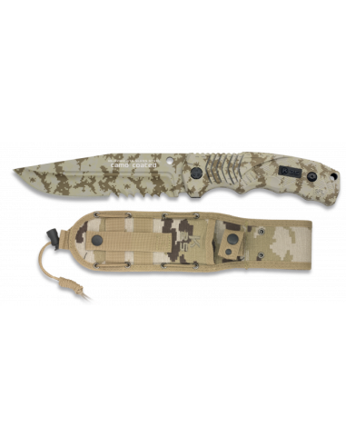 CUCHILLO K25 SFL CAMO CON SIERRA. H. 14