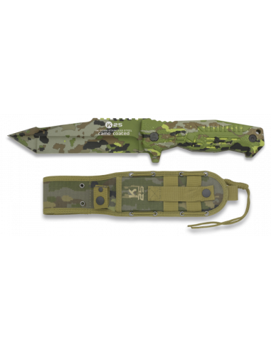 CUCHILLO K25 SPCB CAMO TITANIUM C. 14 CM