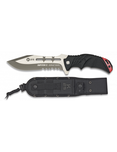 CUCHILLO K25 DEFCON 2. TITANIUM. H:15 CM