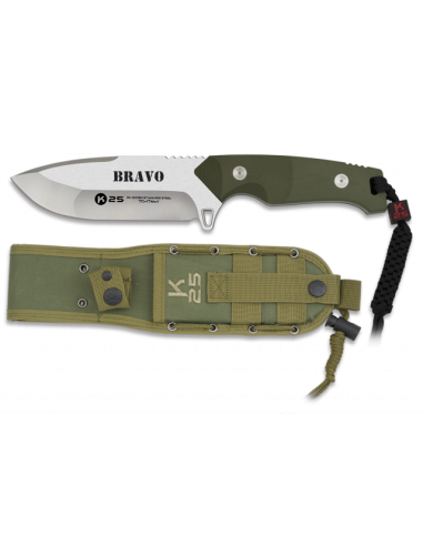 CUCHILLO K25. BRAVO.CACHAS VERDE.12.5
