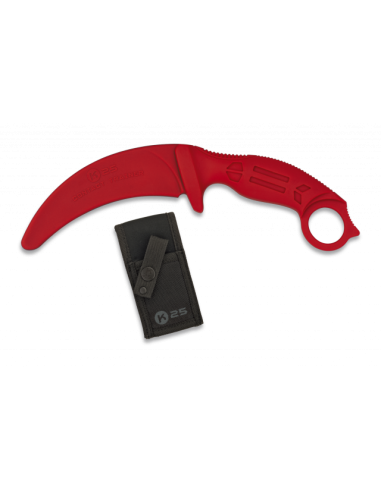 CUCHILLO ENTRENAMIENTO K25 ROJO. H: 10.6